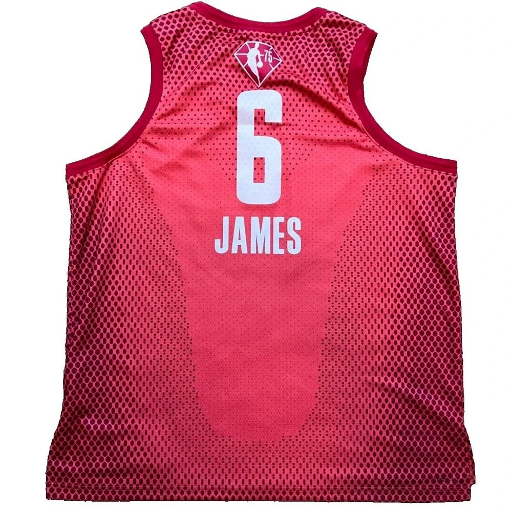 Los Angeles Lakers LeBron James #6 2022 NBA All Star Game Red Jersey Size 2XL